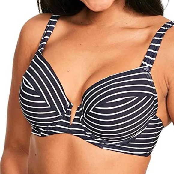 FigLeaves Bikini Set Striped - Picture 1 of 3